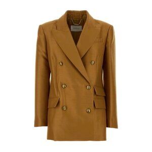 Zimmermann, Hypnotic Wool Silk Blend Longline Blazer | Size: 2